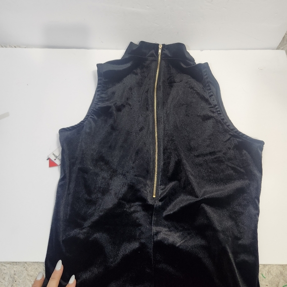 Hot kiss NWT velvet stretchy choker jumpsuit size XL - Picture 10 of 13